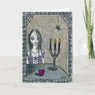 Goth Halloween Card