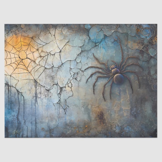 Goth Halloween Spider – 10lb, 17"x23" Tissue Paper (Front)