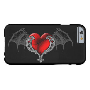 Goth Heart with Bat Wings iPhone 6 Case