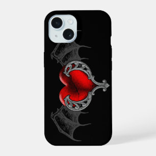 Goth Heart with Bat Wings iPhone 7 Case