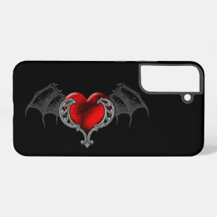 Goth Heart with Bat Wings Samsung Galaxy Case