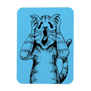 GOTH HORROR CAT DRAMA, SOMEONE MOVED LITTERBOX MAGNET