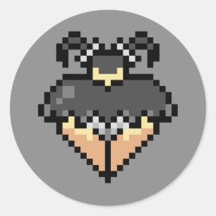 Goth in a short black skirt Sticker