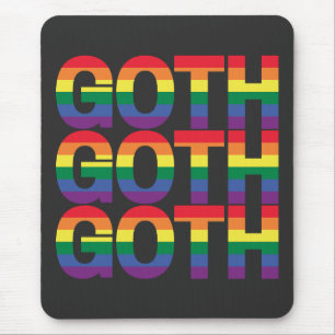 Goth LGBTQ+ Regenbogen  Mouse Pad