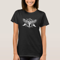 Goth Moth And Crescent Moon Creepy For Goths