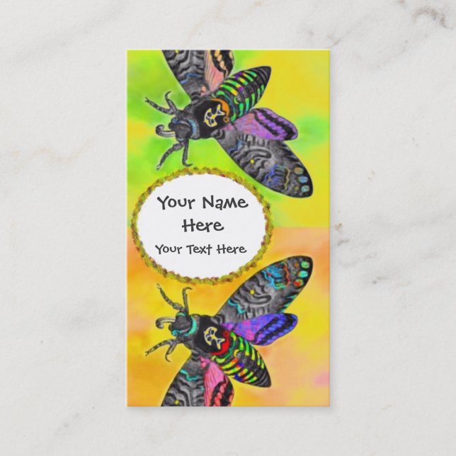 Goth Moth calling card (Front)