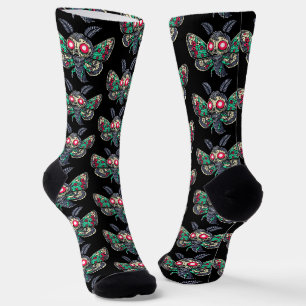 Goth Moth Socks