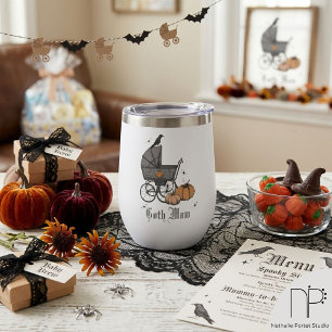 Goth Mum Halloween Victorian Baby Tumbler