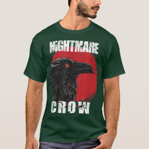 Goth occult crow horror nightmares halloween T-Shirt