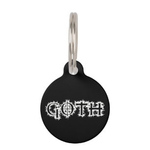 Goth Pet Tag