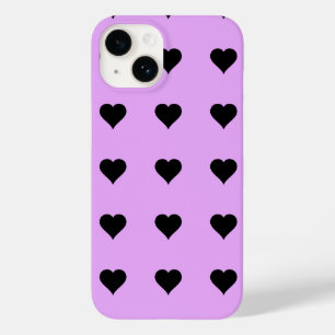 Goth Pink and Black Heart Design Case-Mate iPhone 14 Case