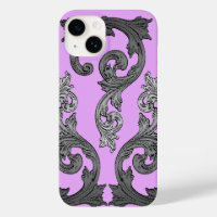 Goth Pink and Grey Elegant Design