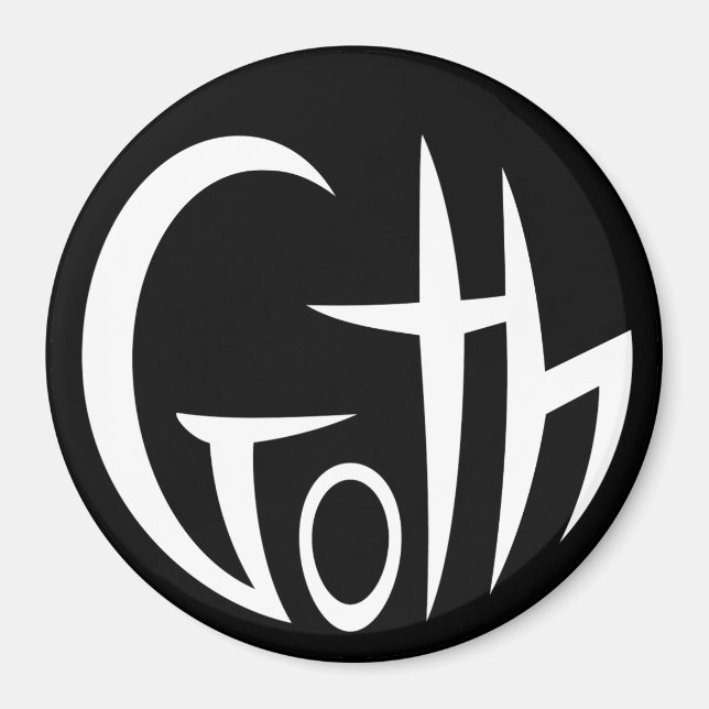 Goth (Pointed Lettering) Magnet (Front)