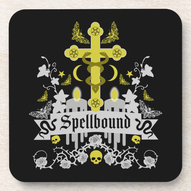 Goth Post Punk Fashion Coaster (Front)