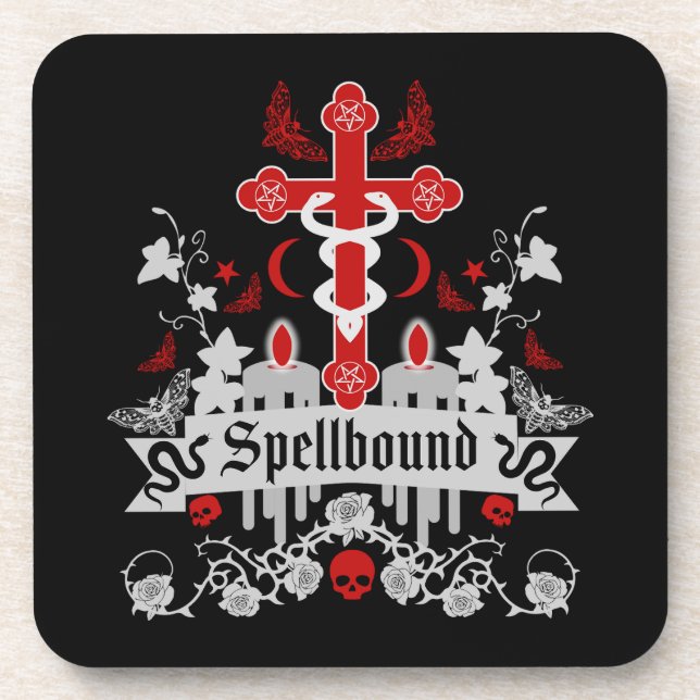 Goth Post Punk Fashion Coaster (Front)