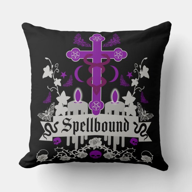 Goth Post Punk Fashion Cushion (Front)