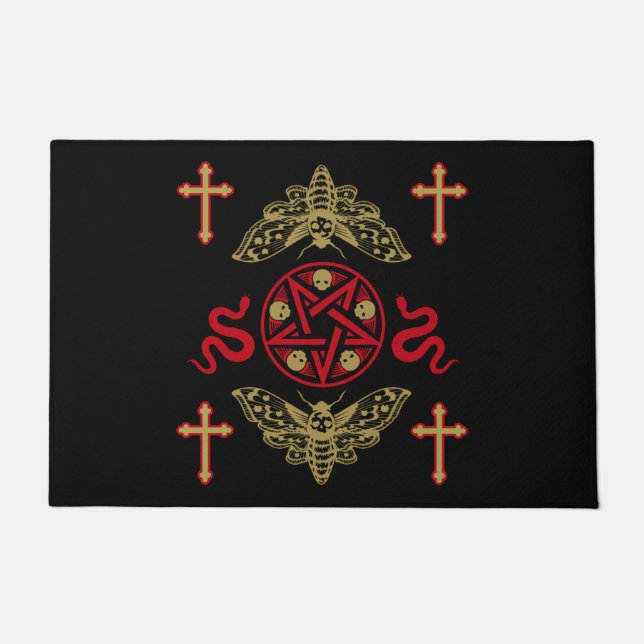 Goth Post Punk Fashion Doormat (Front)