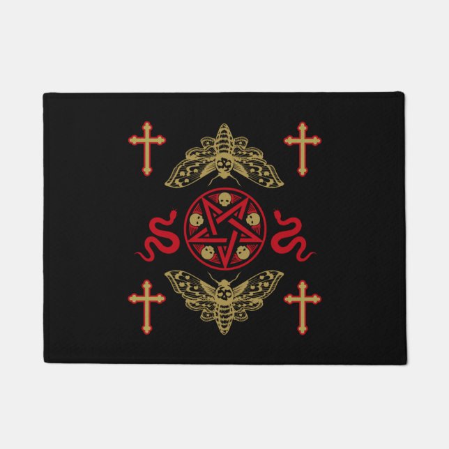 Goth Post Punk Fashion Doormat (Front)