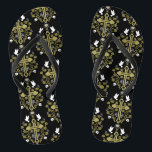 Goth Post Punk Fashion Jandals<br><div class="desc">Goth Subculture Fashion. © Copyright HGIFY | Planet Mars Store. All Rights Reserved.</div>