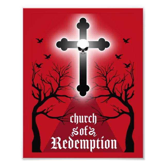 Goth Post Punk Fashion Photo Print (Front)