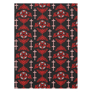 Goth Post Punk Fashion Tablecloth