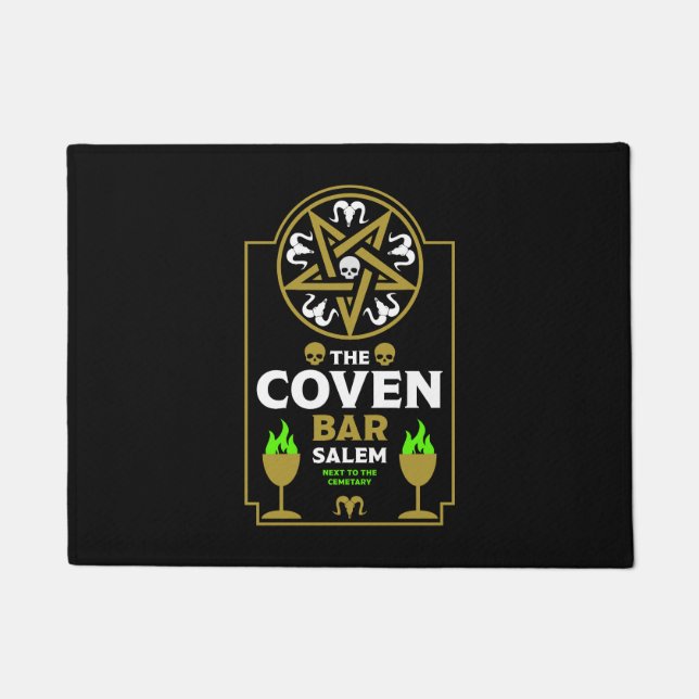 Goth Post Punk Halloween Doormat (Front)