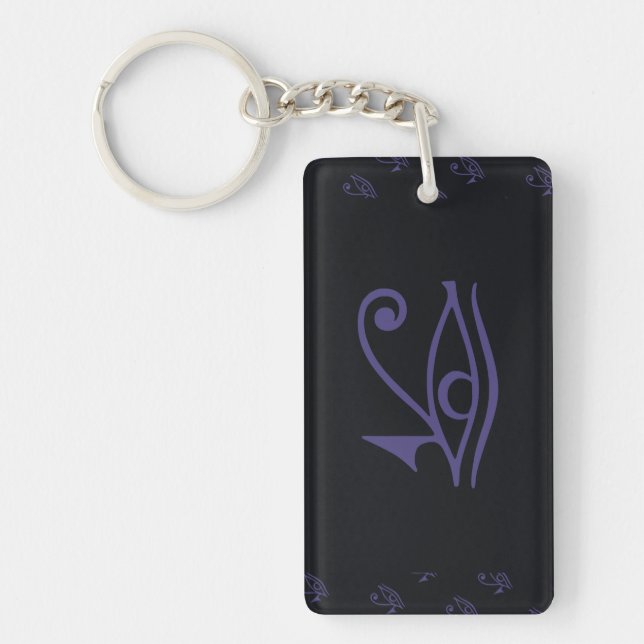 GOTH PRIDE FLAG KEY RING (Front)