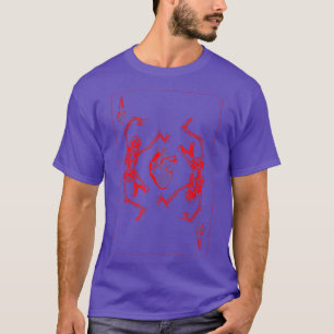 Goth Punk Ace Of Hearts Card Gambler Anatomy Skele T-Shirt
