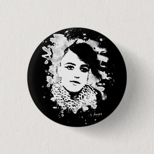 Goth Punk Girl 3 Cm Round Badge