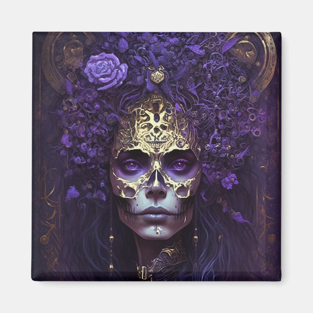 Goth Queen Fantasy Art Magnet (Front)