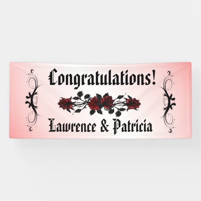Goth Red Rose Banner (Horizontal)