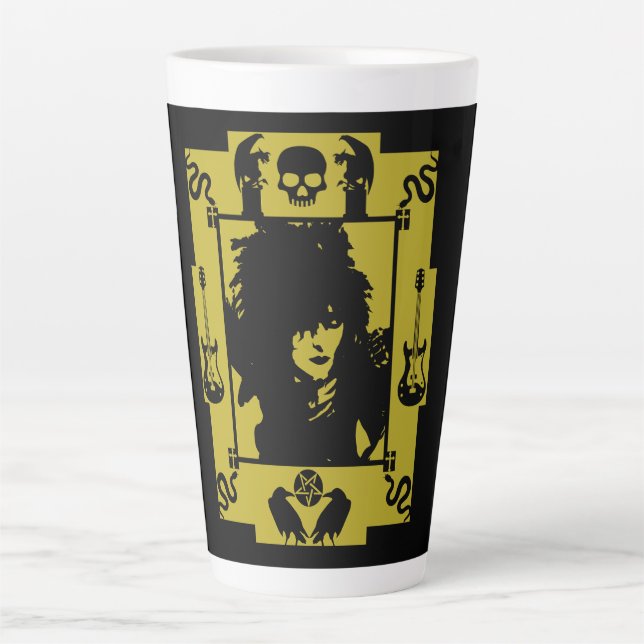 Goth Rock Fashion Latte Mug (Front)