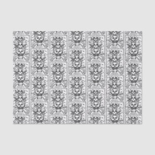GOTH SEE NO EVIL, CEMETERY SKELETON TISSUE PAPER