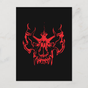 Goth Skull Postcard