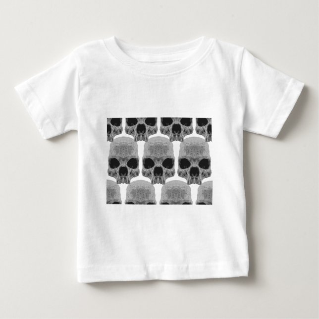 goth skulls baby T-Shirt (Front)