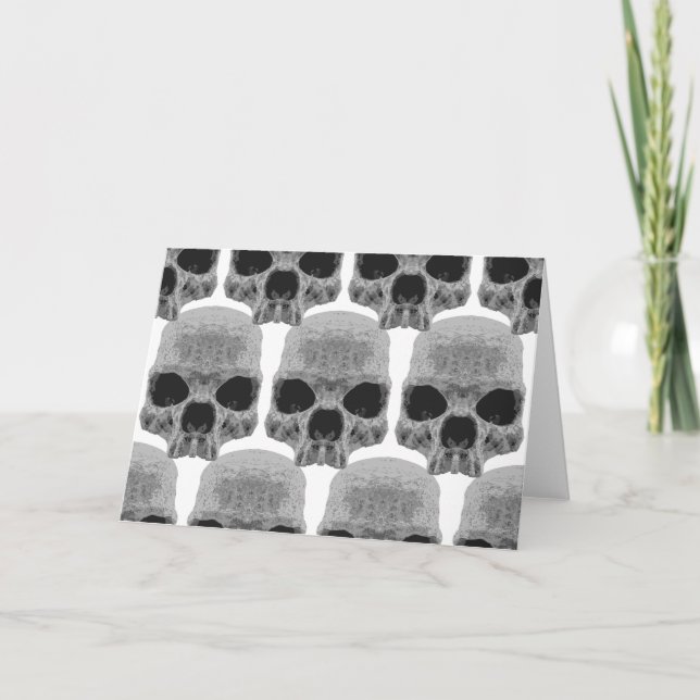 goth skulls card (Front)