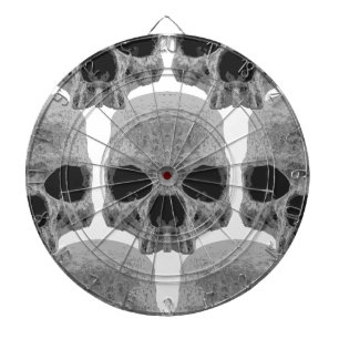 goth skulls dartboard
