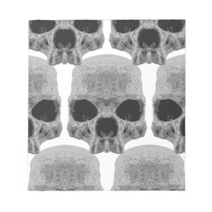 goth skulls notepad
