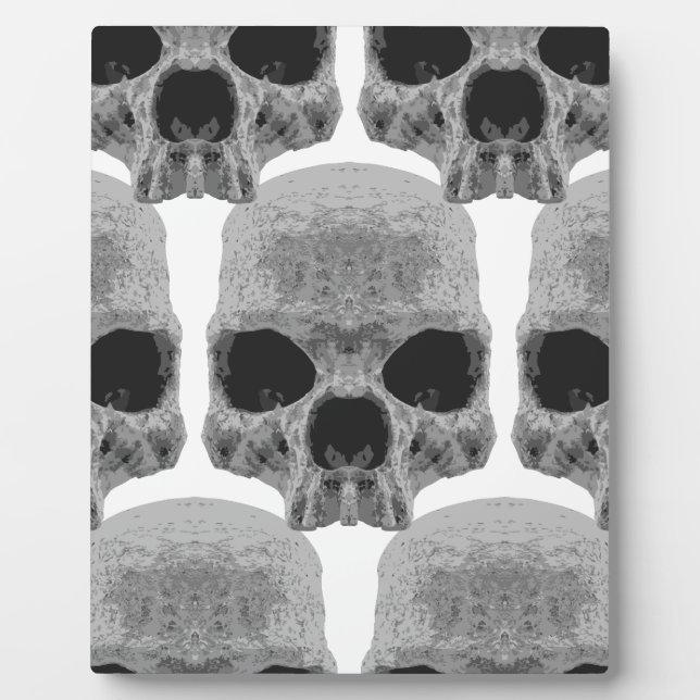 goth skulls plaque (Front)