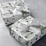 Goth St. Patricks Day Floral Skulls Irish Wedding Wrapping Paper<br><div class="desc">This unique and elegant Irish gothic wedding wrapping paper design features beautiful hand-drawn Irish-themed illustrations in black ink against an elegant white background. Featuring green clovers, skulls, crows, green roses and wildflowers, this festive green wrapping paper is ideal for Irish weddings, bridal showers, and other March celebrations. Personalise with your...</div>