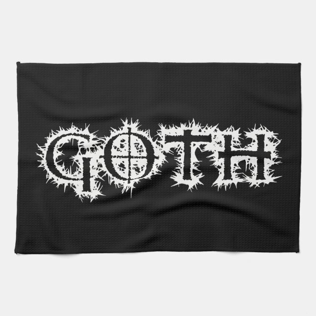 Goth Tea Towel (Horizontal)
