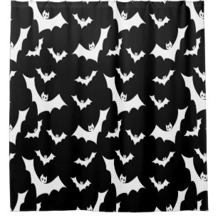 Goth Vampire Bats Shower Curtain