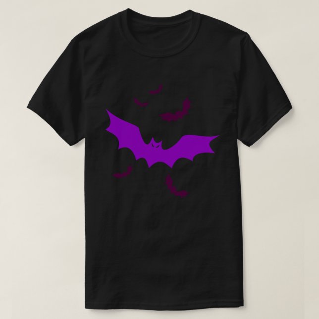 Goth Vampire Bats T-Shirt (Design Front)