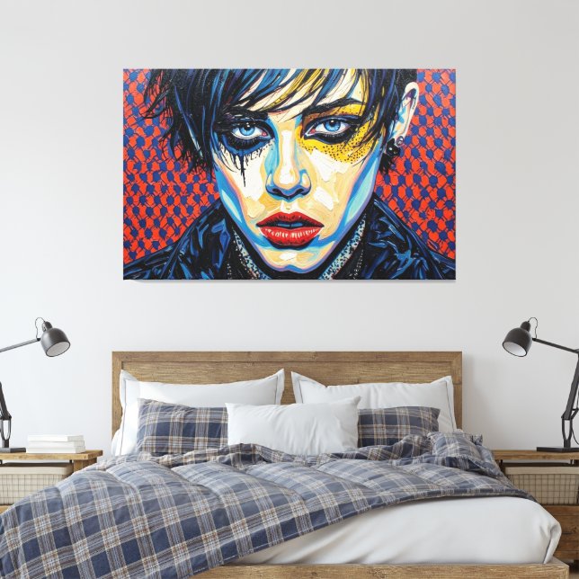 GOTH WASTELAND 13 CANVAS PRINT (Insitu(Bedroom))
