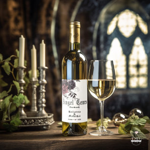 Goth White Wine Angel Tears Wine Label