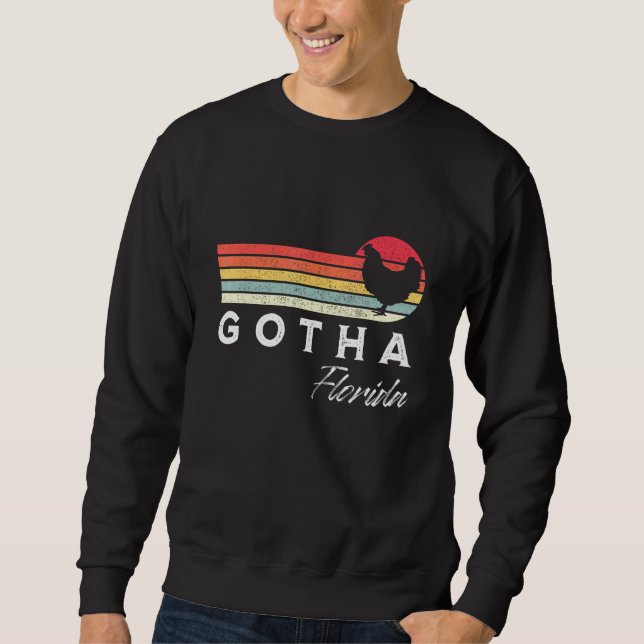 Gotha Florida Retro Chicken Souvenir Sweatshirt (Front)
