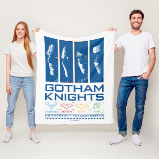 Gotham Knights Face Panels Fleece Blanket