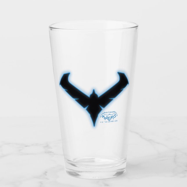 Gotham Knights Nightwing Logo Glass (Front)