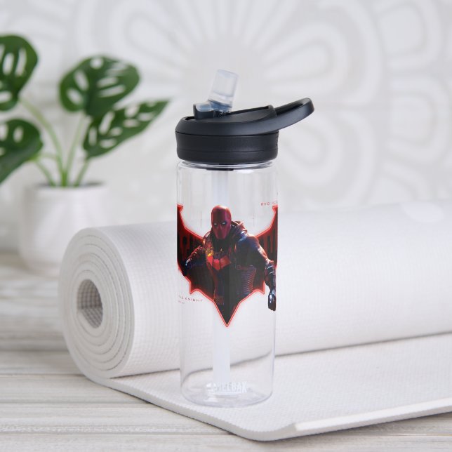 Gotham Knights Red Hood in Logo Water Bottle (Yoga)