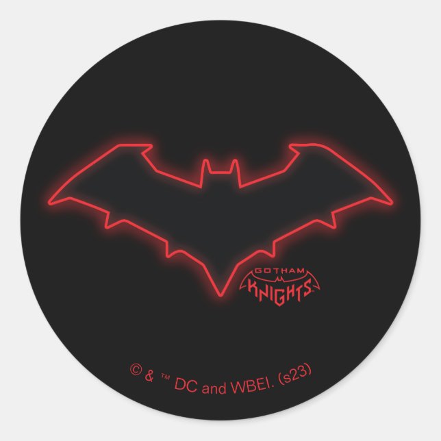 Gotham Knights Red Hood Logo Classic Round Sticker (Front)